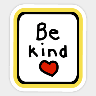 Framed Be Kind Sticker